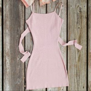 Mini Dress Lace Pink